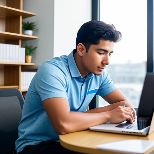 Un estudiante dedicando tiempo al aprendizaje de la Psicología Online