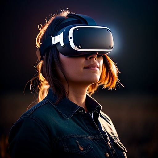 Diseñadora testeando un trabajo de realidad virtual