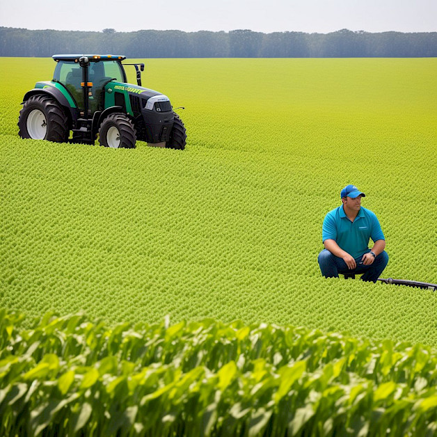 Un agricultor en su trabajo diario