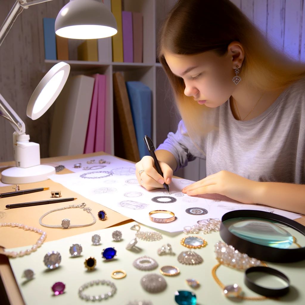 Estudiante de diseño de Joyas