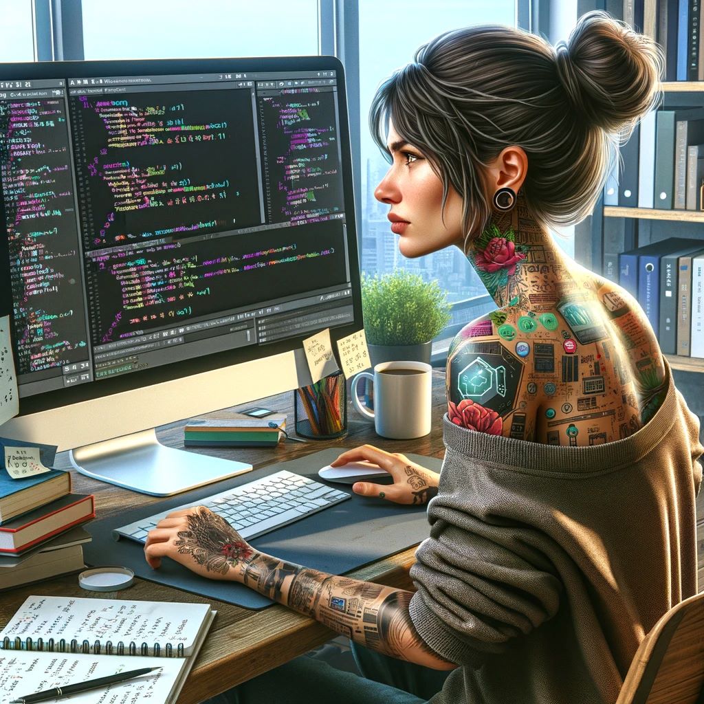 Programadora en carrera de tecnología