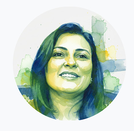 Ilustración artística de la Dra. Simone de Souza Guimarães