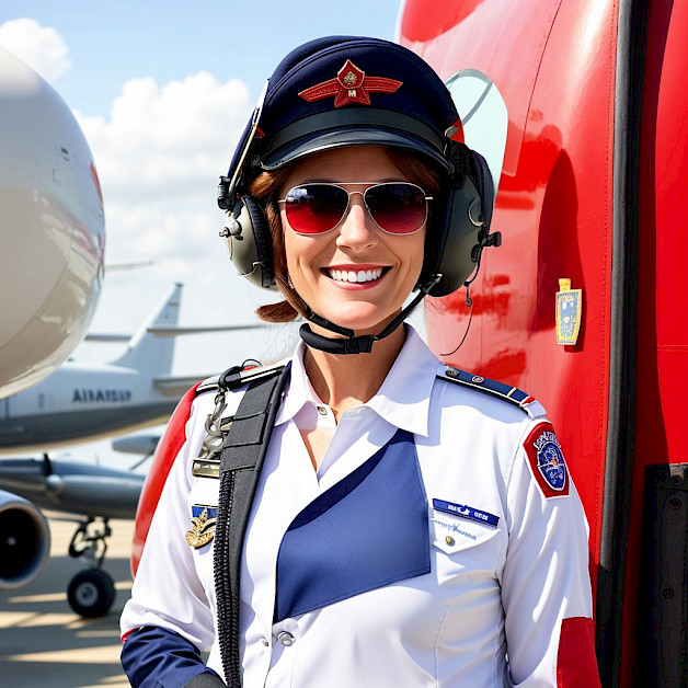 La piloto de aerolínea