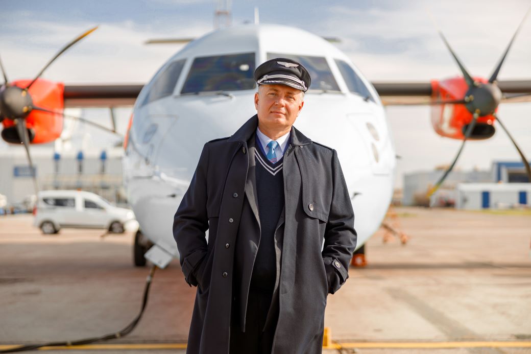 Aviador antes del vuelo