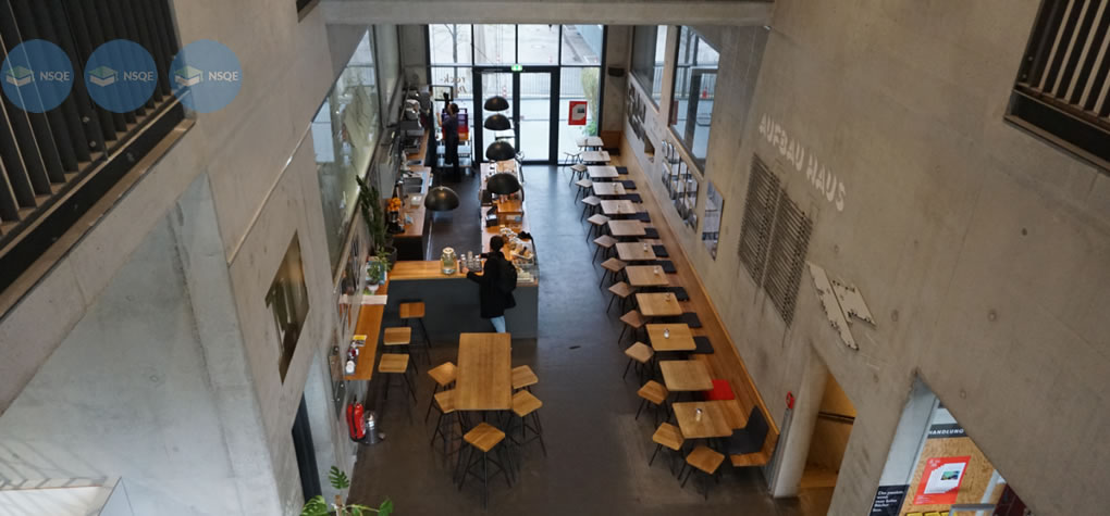 Cafetería central para los estudiantes del design akademie berlin - La Fotografía es parte de la #rutansqe 5 Noviembre de 2019.